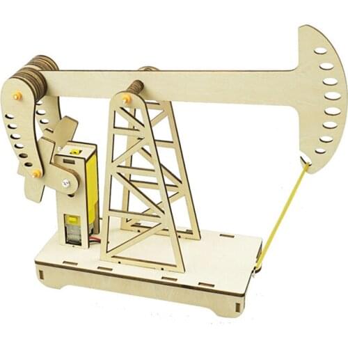 STEM Toys for Children Educational Science Experiment Technology Toy Set DIY Pumping Unit Model Puzzle Painted Kids Toys