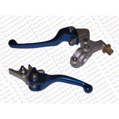 ASV Clutch Brake Lever 50CC 70CC 90CC 110CC 125CC 140CC 150CC 200CC CRF KLX Apollo Xmotos Kaya Dirt Pit Bike Parts Blue