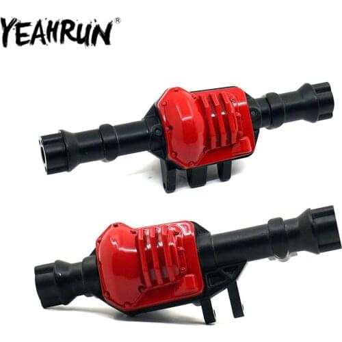 YEAHRUN Front & Rear Axle Housing Alloy Metal Axle Shell for 1/10 RC Crawler Traxxas TRX-4 TRX4 Upgrade Parts