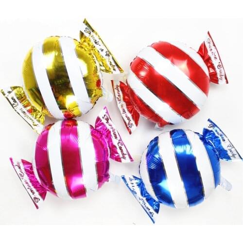 100pcs/lot Happy Birthday Sweet Foil Balloons Cartoon Design Candy Ballon Kids Birthday Party Supplies wedding balls
