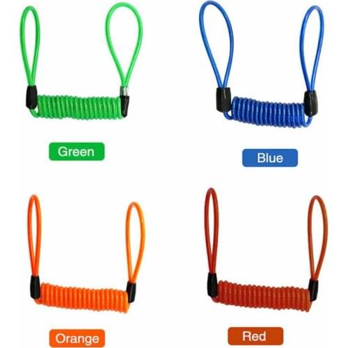 150cm Motorcycle Alarm Disc Lock Security Anti Thief Motorbike Disc Lock Reminder Coil Cable Bicycle Security Motor Alarm Lock