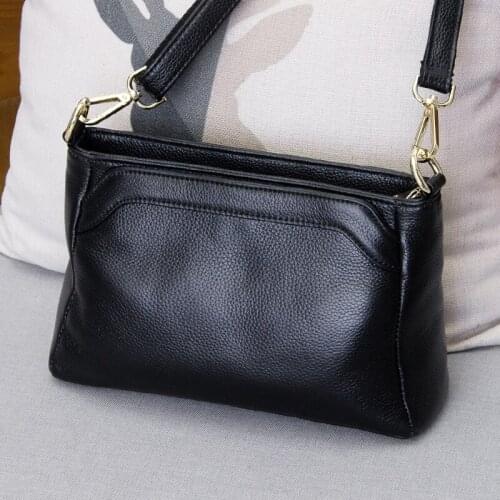 2019 New Style Genuine leather small messenger bags for woman ladies shoulder bags new handbags female cowhide shopping purse