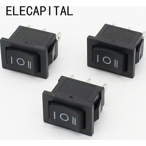 3 position rocker switch 3 pins on off on snap switch 5pcs