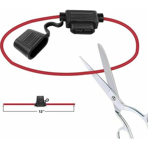 5 Pcs Car-Styling Inline Standard Blade Fuse Holder Splash Proof DC 12V 30A 14AWG Professional Standard Fuses