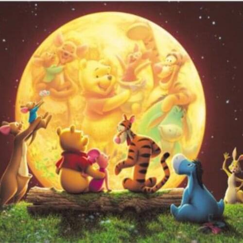 5D DIY Disney Diamond Painting Cross Stitch Kits Cartoon Winnie The Pooh Tiger Home Decor Mosaic Diamond Embroidery