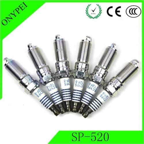 6 pcs/lot SP-520 CYFS-12F-5 Platinum Spark Plug For Ford Edge F-150 Transit Lincoln MKT SP520 CYFS12F5 SP 520 CYFS 12F 5