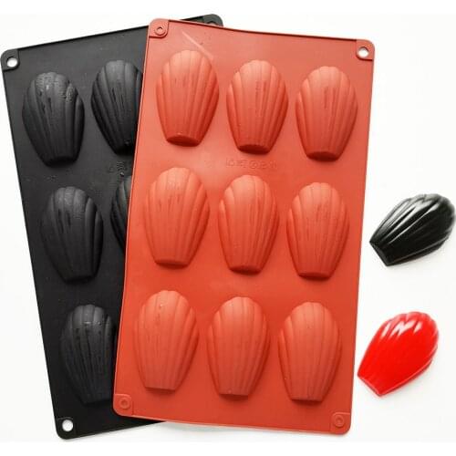9 Even Madeleine Silicone Shell Cake Mold Baking Pan Mould Cookies Biscuit Chocolate Bakeware Tools Kitchen Accessories Dessert