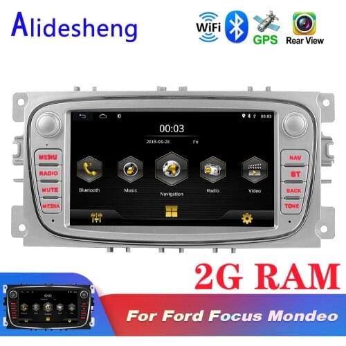 2 Din 7'' Android For Ford Focus 2 S-Max Mondeo MK4 Galaxy C-Max Stereo car radios GPS navigation Car android Multimedia player