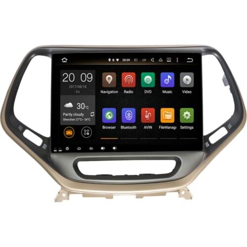 Android 10.0 4G+64G Car GPS Navigation For Jeep Cherokee 2014-2022 Car Radio Stereo Support Backup Camera