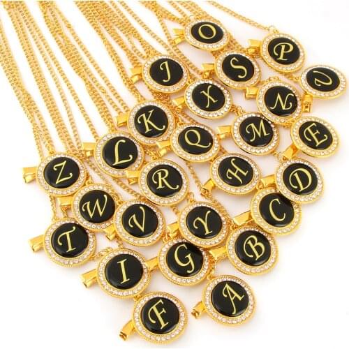 Bling Bling Pacifier Clip Any Initials Letter Pacifier Chain Holder Dummy Clip Safe Metal Chain