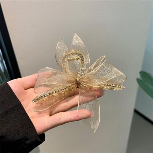 Big Set Hair Bowknot Korean Hair Clips Hair Claws Net Cubic Zirconia Hair Accessories for Women