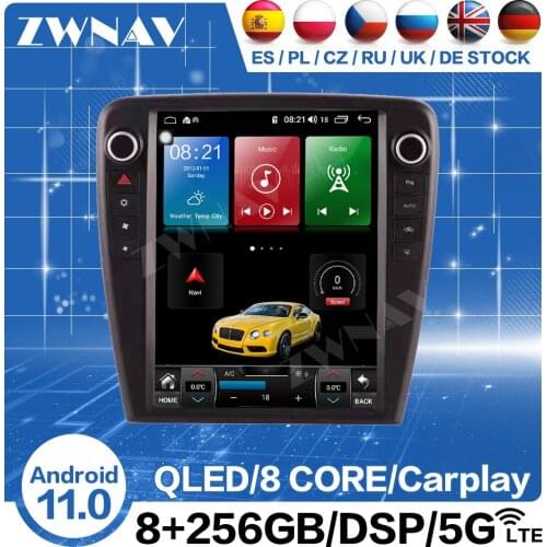 128G Carplay Android 10 Tesla Screen Player For Jaguar XJ XJL 2010 2011 2012 2013 2014 2015 2016 2017 2018 Video Radio Head Unit