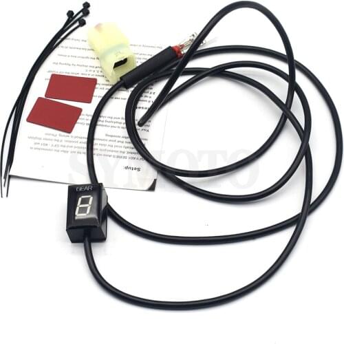 Motorcycle LCD Electronics 1-6 Level Gear Indicator Digital Gear Meter For Kawasaki Z800 Z800E 2013-16 Z1000 2010-16 Z 800 800E