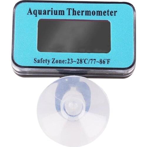 Digital Battery Temperature Thermometer for Aquarium Fish Tank with LCD Screen Submerged Tester