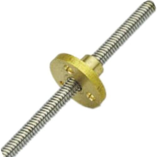 DuoWeiSi T5 Lead screw with nut 350mm length pitch 1mm lead 2mm 5mm diameter Stainless Steel For CNC 3D Printer Reprap SG008