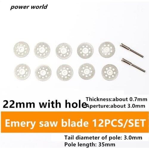 10pcs/lot Emery Eight Holes Electric Mill Accessories Diamond Cutting/saw Blade/Cut Pieces of Glass Jade