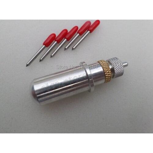HQ 1pc Roland Blade Holder +5 pcs 45 Degree Liyu GCC Vinyl Cutter Plotter Cutting Blades