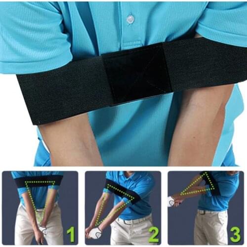 Golf correction belt Golf Swing Trainer Elastic Arm Band Belt Guide Gesture Alignment Training Aid Aids for Posture Correct