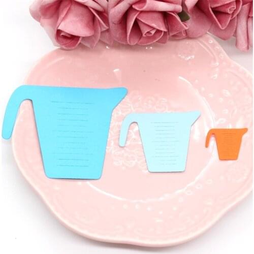 Measuring Cups Metal Cutting Dies Stencils for Scrapbooking/photo album Decorative Embossing DIY Paper Cards