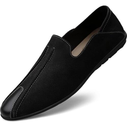 Men Shoes Luxury Brand Genuine Leather Casual Driving Shoes Men Loafers Moccasins Slip on Italian Shoes for Men