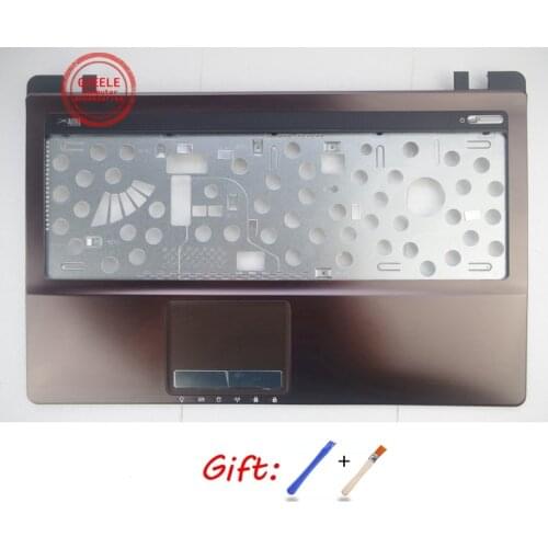 NEW Palmrest cover C shell For ASUS A53S X53S k53sd K53SJ A53SV K53SV K53S brown color C case replace notebook cover case