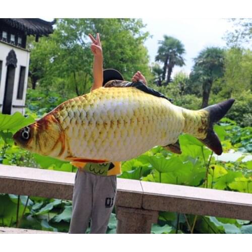 Huge 120cm cartoon Carp doll simulation Carp fish plush toy, soft hug pillow home decoration birthday gift h2856