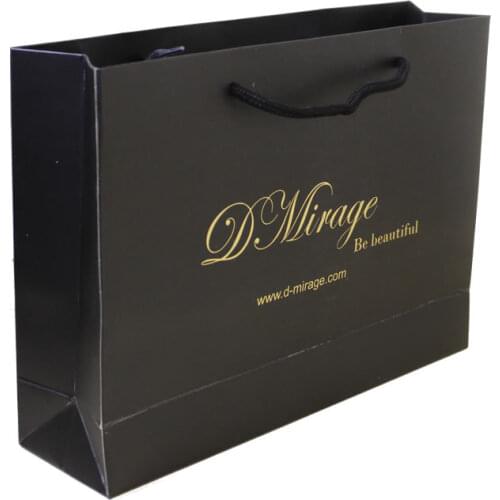 Custom printed logo gift paper bag/Recyclable packaging white paper bag 28x40x12cm