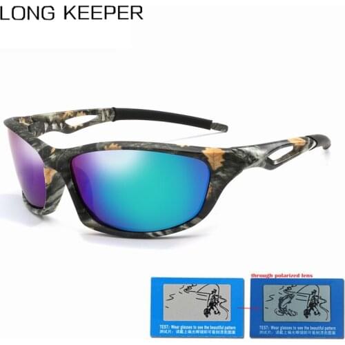 Long Keeper Women Polarized Sunglasses Camo Men Mirror Sun Glasses Driving Goggles Outdoor Sports Eyewear Male Accessories