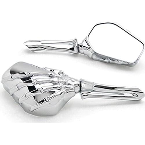 Brand new Chrome Custom Motorcycle Skeleton Mirrors For Kawasaki Vulcan Classic Chrome Custom 900