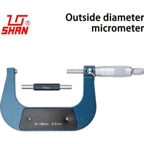 Outside micrometer 75-100 mm high precision 0.01 spiral micrometer instrument caliper centimeter Outer diameter micrometers
