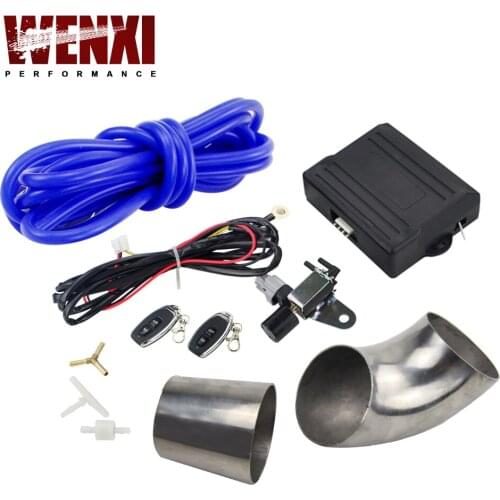 Control Exhaust Valve Cutout Wireless Remote Controller Switch With ID:63mm Stainless Steel Pipe WX-ECV-ACC-04