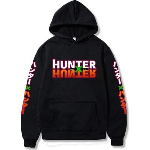 Japanese Anime hunter x hunter Hoodies Casual long sleeve Fleece Pullover Hoodie