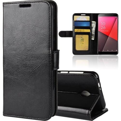 10pcs/lot free shipping R64 Wallet Leather Stand PU+TPU Cover Case with card slot For Vodafone Smart N9 Smart N9 Lite Smart X9
