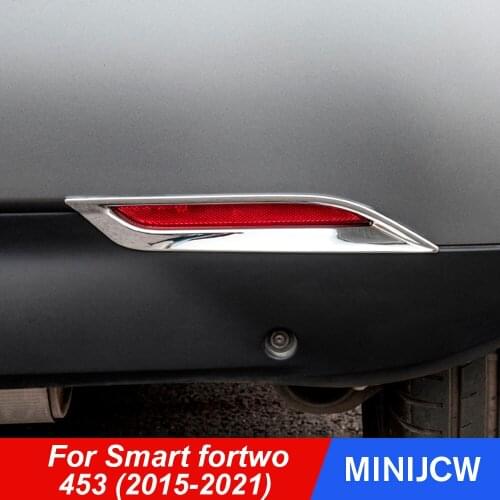 2pcs Car Taillight Trim Frame Tail Lamp Cover Housing Shell Decoration For New Smart fortwo 453 Accessories