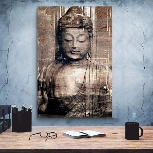 Abstract Buddha Poster Graffiti Art Canvas Prints Wall Painting for Living Room Decoration Home Decor Soft Entrance Porch Art