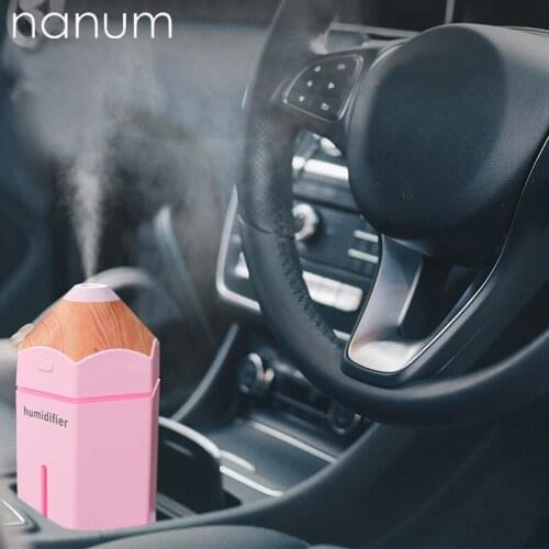 Aroma Essential Oil Diffuser Mini Ultrasonic Pencil Humidifier Purifier LED Light USB Car Air Freshener Mist Maker