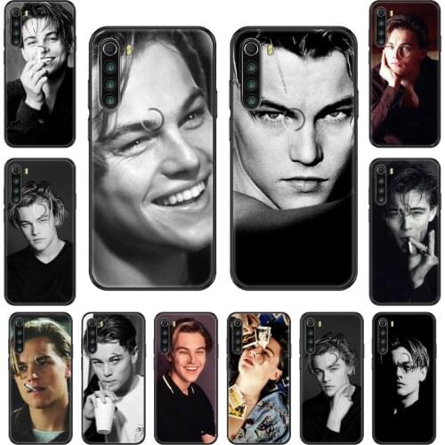 Actor Leonardo DiCaprio Phone case For Xiaomi Redmi Note S2 4 5 6 7 8 A S X Plus Pro black art coque trend funda painting Etui