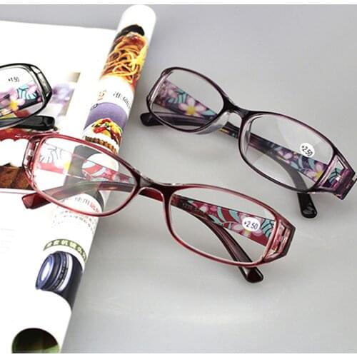 !Two Pairs! Women Men Flower Printed Full-rim Ultralight Anti Blu Anti Fatigue Reading Glasses +0.75 +1 +1.25 +1.5 +1.75 to +4