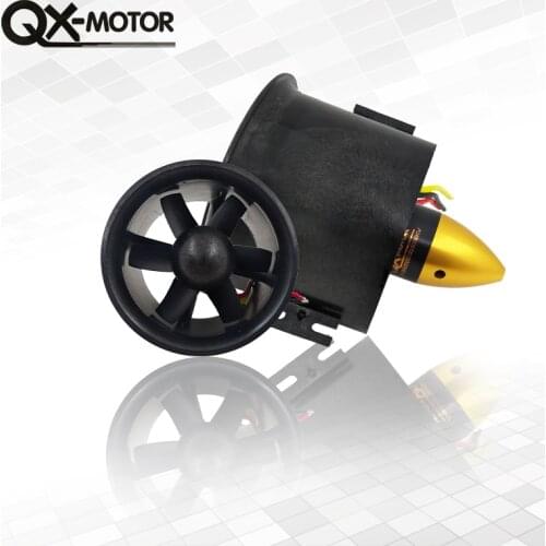 QX-MOTOR 70mm 6 Blades Ducted Fan EDF With 2839 3200KV /3000kv Motor Brushless For RC Airplane Model Parts