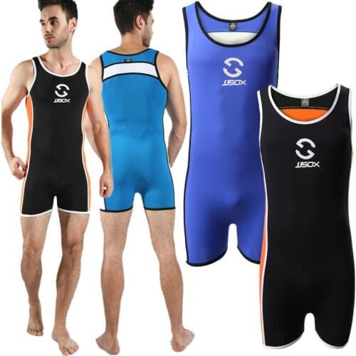 Mens Undershirts Shorts Leotard Sport Fitness Wrestling Singlet Bodysuit Men Swimwear Jumpsuits Overalls Men Underwear Sleepwear