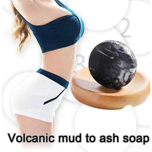 Volcanic Clay Coffee Slimming Soap Bar Skin Whitening Clear Anti Bacterial Body B1T3