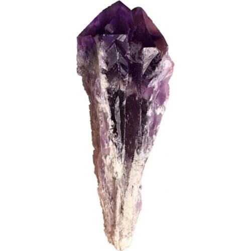 Natural raw crystal chakra reiki amethyst scepter rough stone healing crystal wand large amethyst point wand