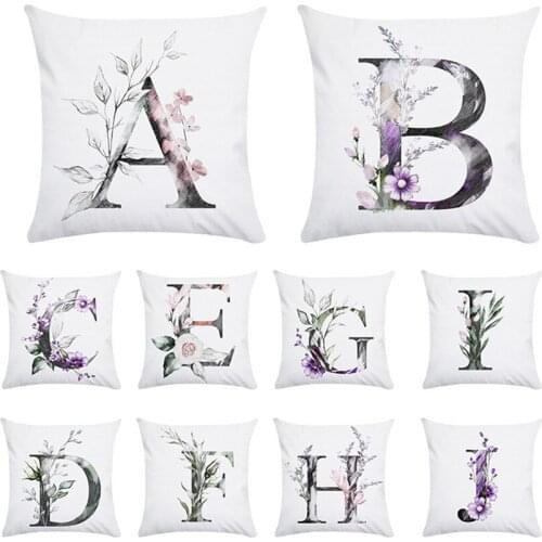 Letter Printing Cushion Cover 45X45CM Pillowcase Sofa Cushions Pillow Cases Polyester Pillowslip Home Decor