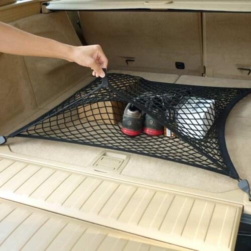 New Universal Car Interior Trunk Cargo Storage Organizer Net Bag Mesh Pockets Luggage Holders Hatchback 110x50cm NJ88
