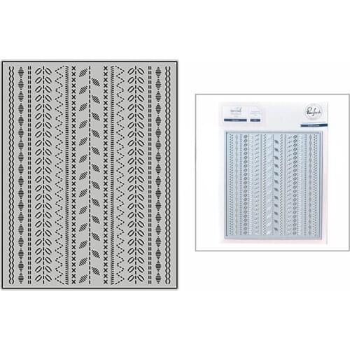 New Lacy Rectangle Template Background 2020 Metal Cutting Dies for DIY Scrapbooking and Card Making Embossing Craft No Stamps