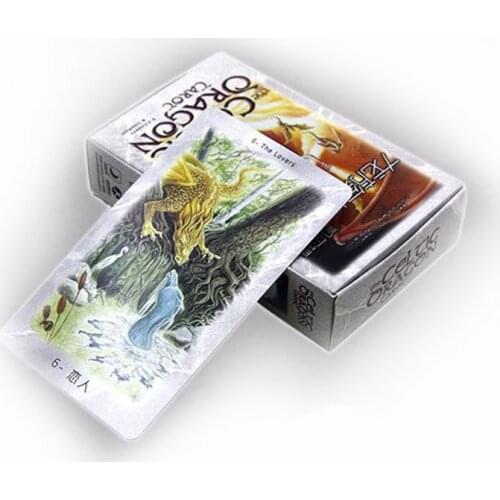 New Design Dragon Tarot Cards Board Game High Quality Paper 78 PCS Cards Chinese/English Edition for Astrologer