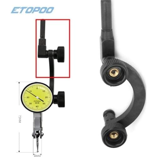 Half Round Combination Test Dial Indicator Holder 8mm Dial Indicator Support Stand Test Dial Center Holder