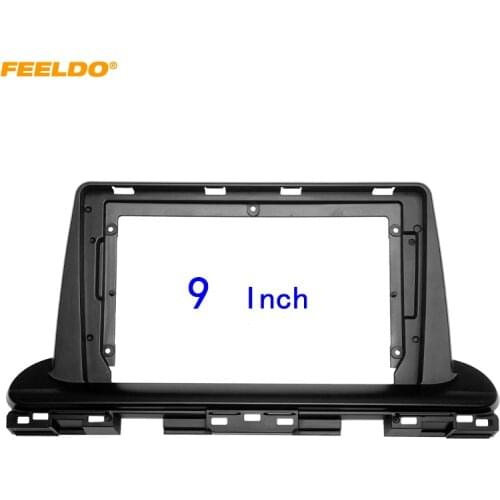 FEELDO Car Audio Fascia Frame Adapter For KIA K3 Cerato 9" Big Screen 2DIN Dash Fitting Panel Frame Kit #HQ2889