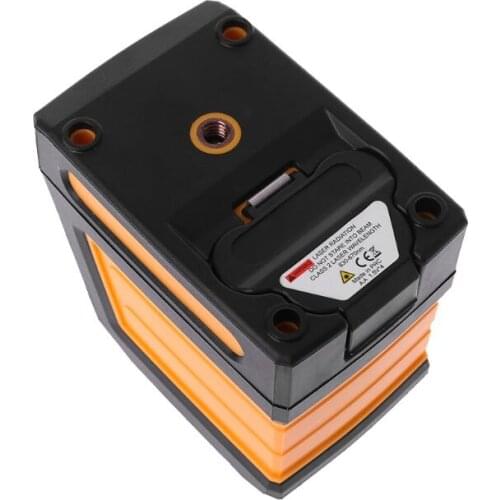 2 Lines Level Meter Horizontal Vertical Red Cross Line Self-leveling Receiver IP54 Without Bracket Clip