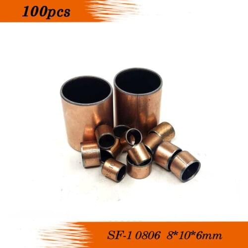 SF-1 0806 8*10*6mm PTFE composite bushing,oilless bushing,dry bushing,DU Self-lubricating bushing Sintered bush